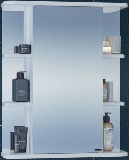 Зеркальный шкаф СанТа Герда 101041 60см фацет белый